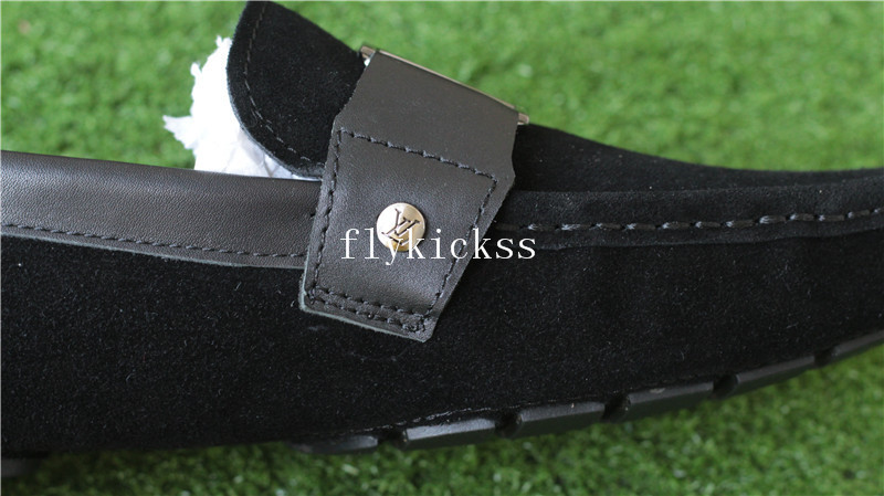 LVS Shoes Black Suede